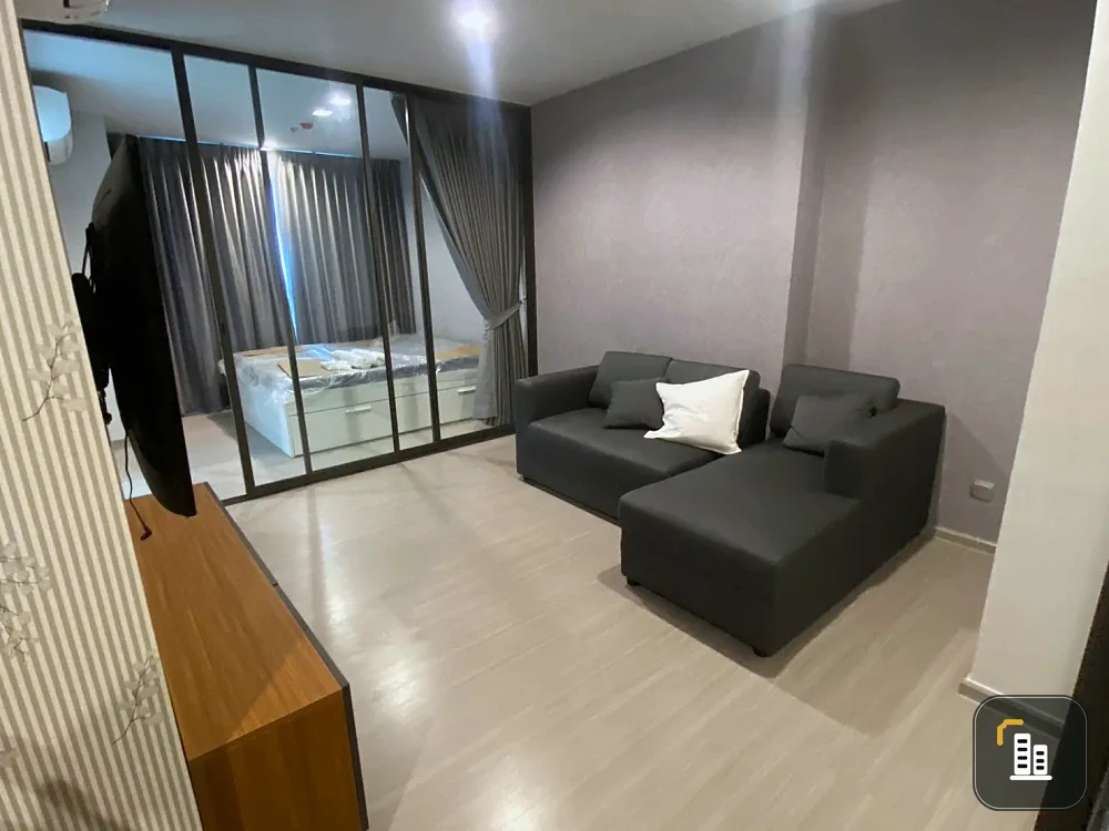 Condo for rent, Life Ladprao, 2 bedrooms, 1 bathroom, very spacious room, 19th floor, high view, I tell you, you must not miss it.