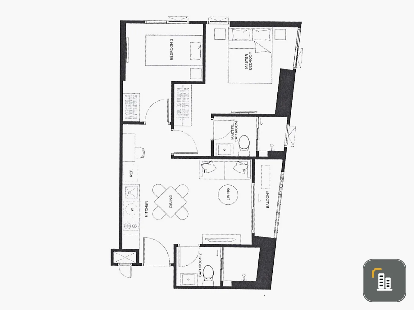 Down payment sale for METRIS DISTRICT LADPRAO, 2 bedrooms, 12th floor, just the right height, great price, come and own it today.