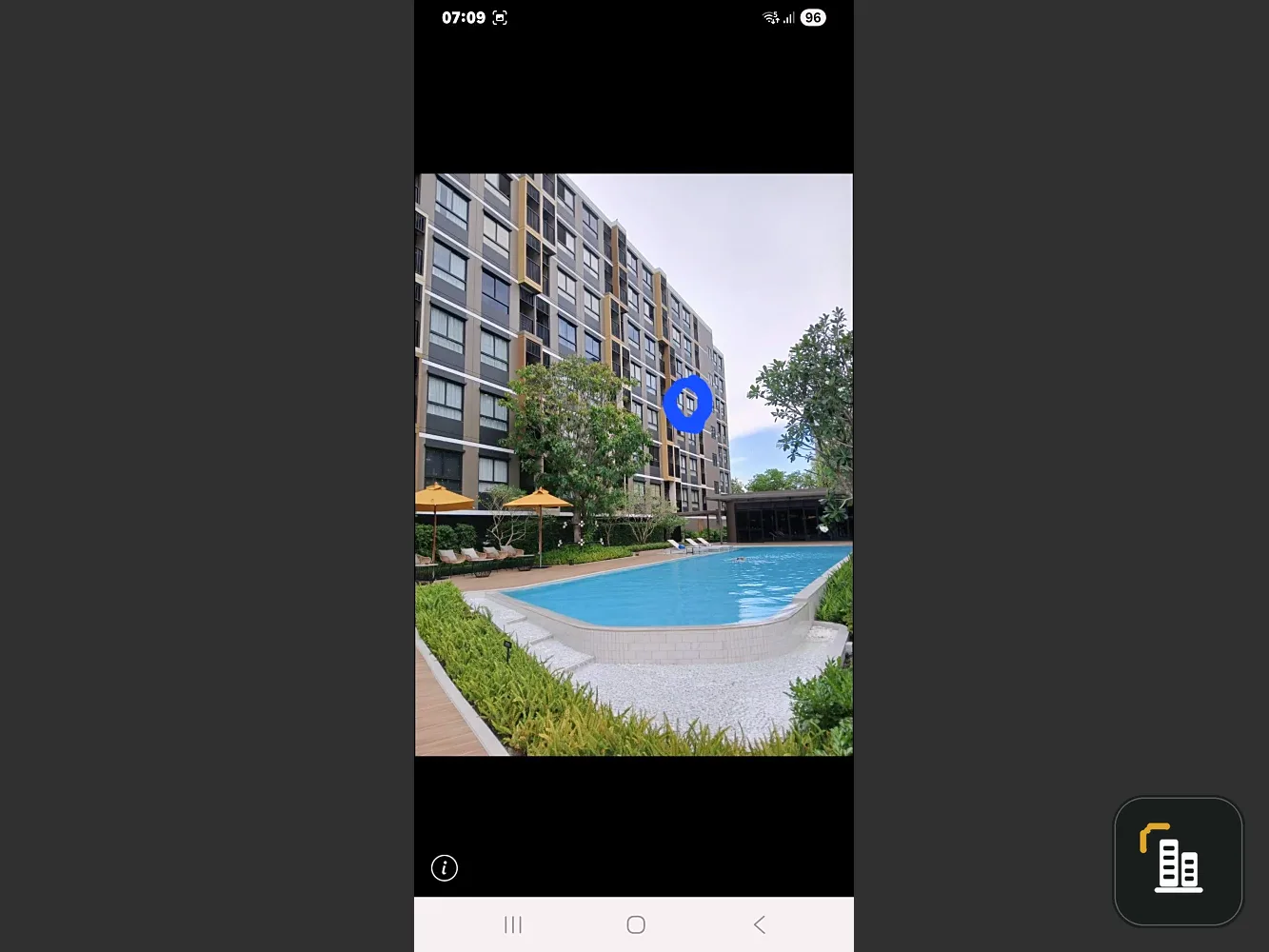 D Condo Air Lat Krabang for sale, pool view room, 5th floor, good location, not hot, hurry and reserve now!