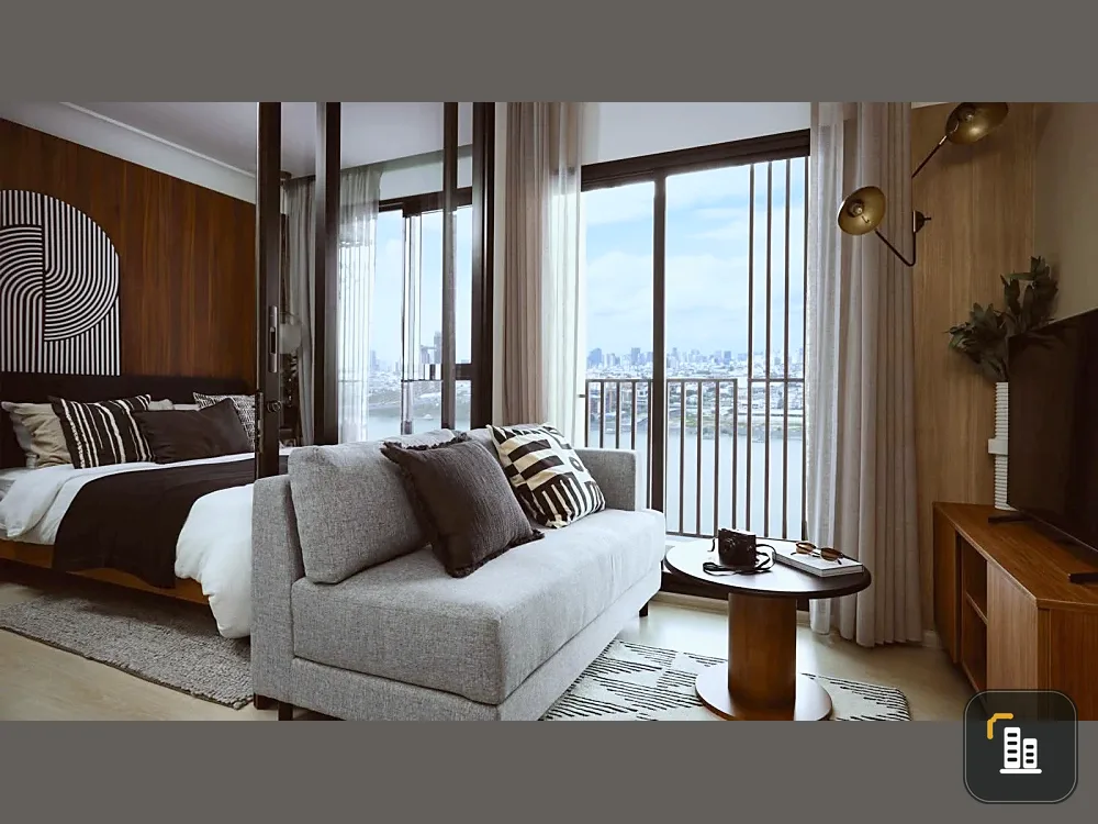 Down payment sale for Nue Riverest Rat Burana, "Golden Floor" location recommended by experts for good feng shui, beautiful river view, free decoratio