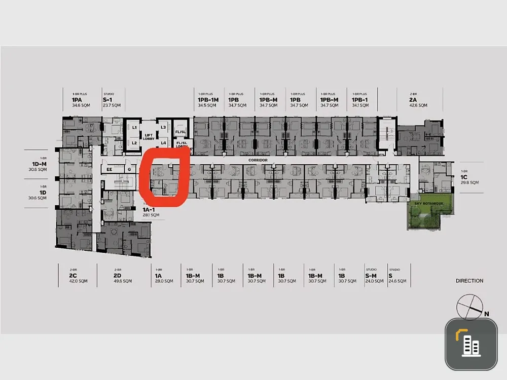 Down payment sale for Metris District Ladprao, 24th floor, good project, complete common areas, reserve now!