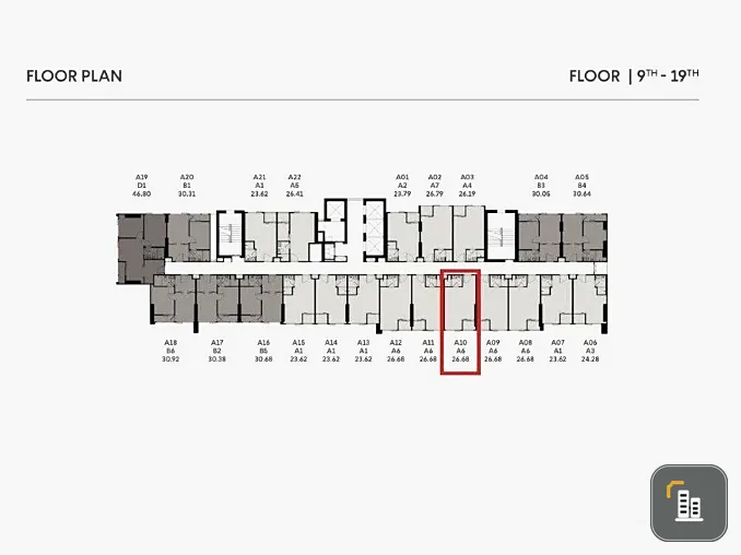 Down payment sale for COBE Kaset Sripatum, 18th floor, open view, nice project, if interested, hurry and buy now, urgent.