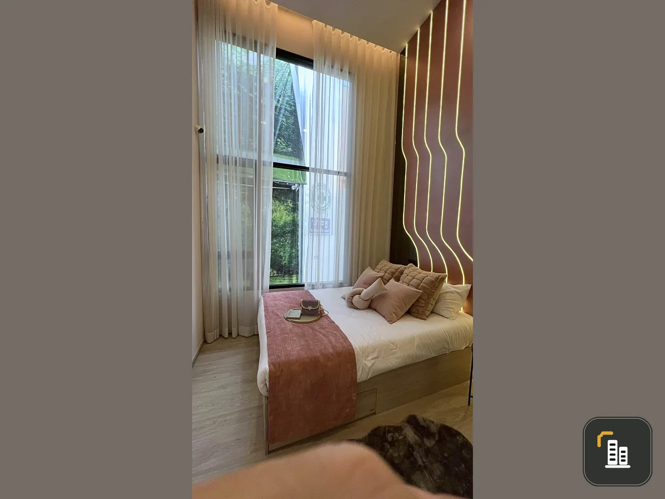 Down payment sale Origin Plug & Play Srinakarin Duplex room, 19th floor, open view, interested, reserve now.
