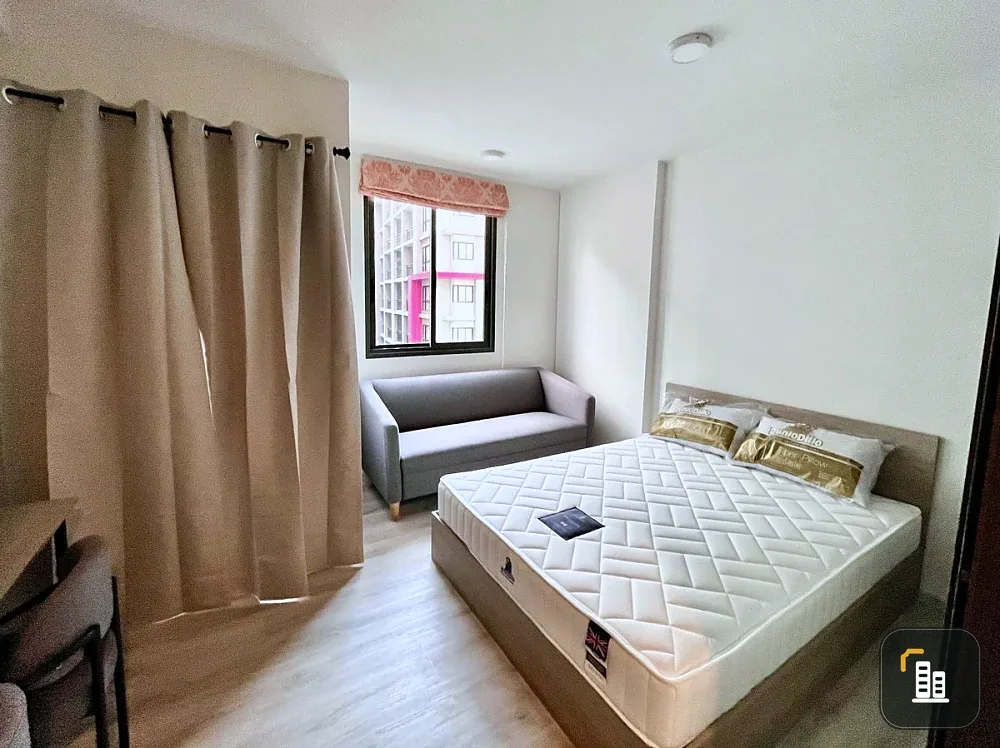 For rent: QUINTARA MHy'GEN RATCHADA - HUAI KHWANG, 5th floor, partitioned room, fully furnished, reserve now, urgently.