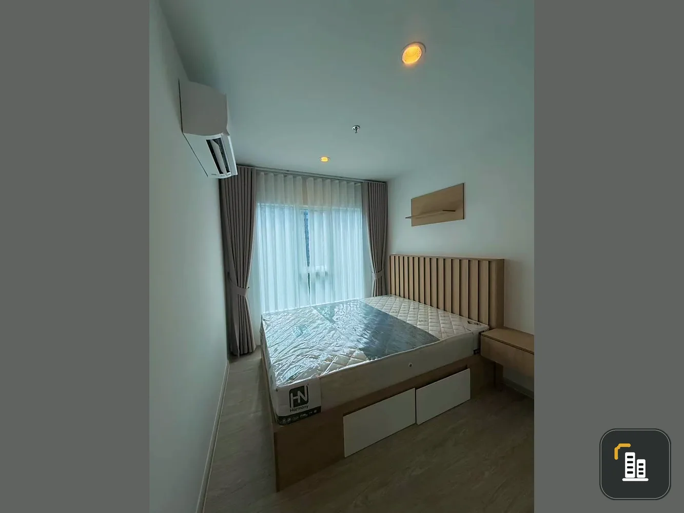 Condo for rent: Regent Home Bangna, decorated in a Japanese minimalist style with warm tones. If you don't reserve, you'll be making a huge mistake.
