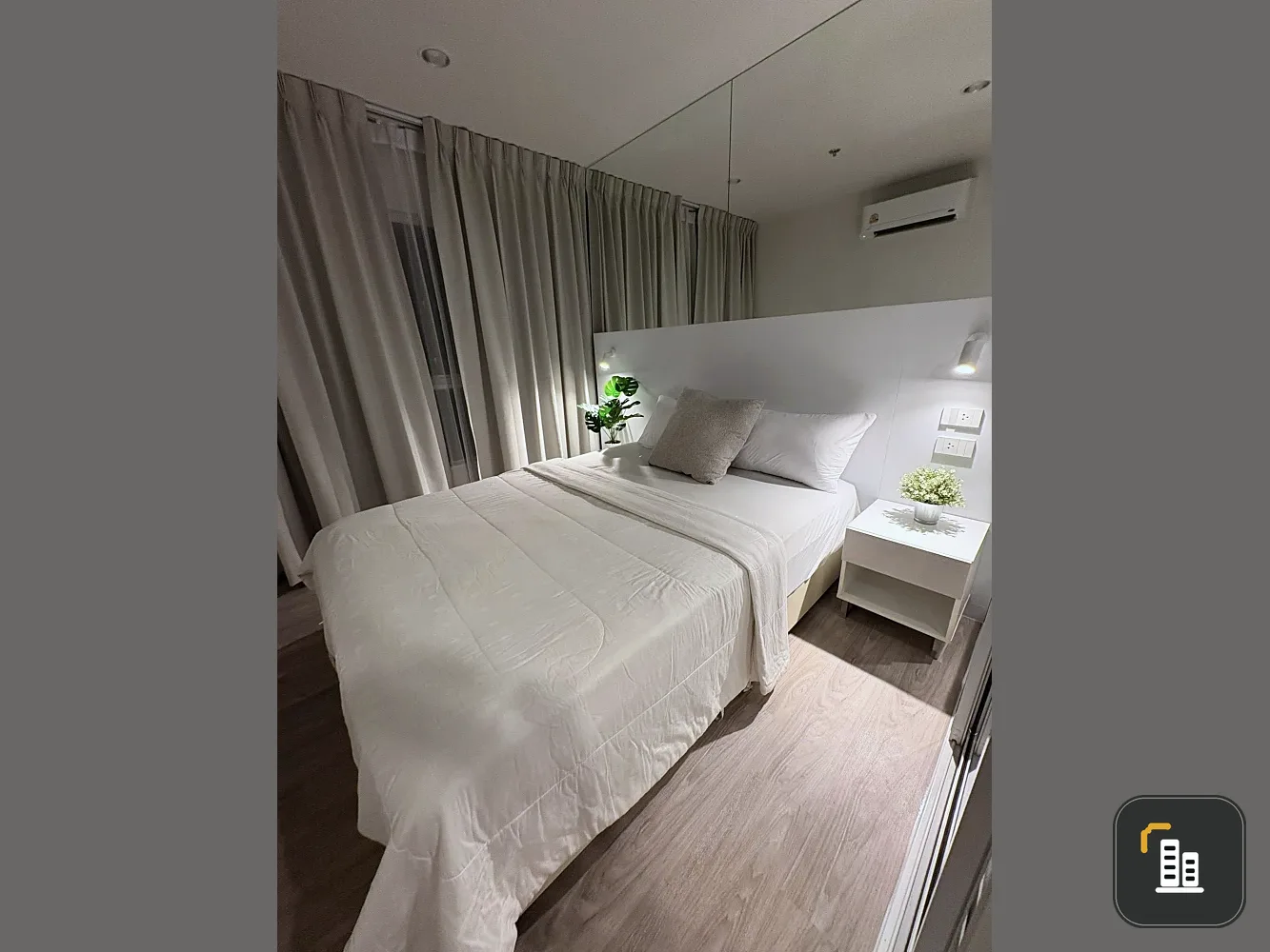 For rent: Regent Home Bangna, corner room, beautiful view, beautiful room, 27th floor, fully furnished, ready to move in.