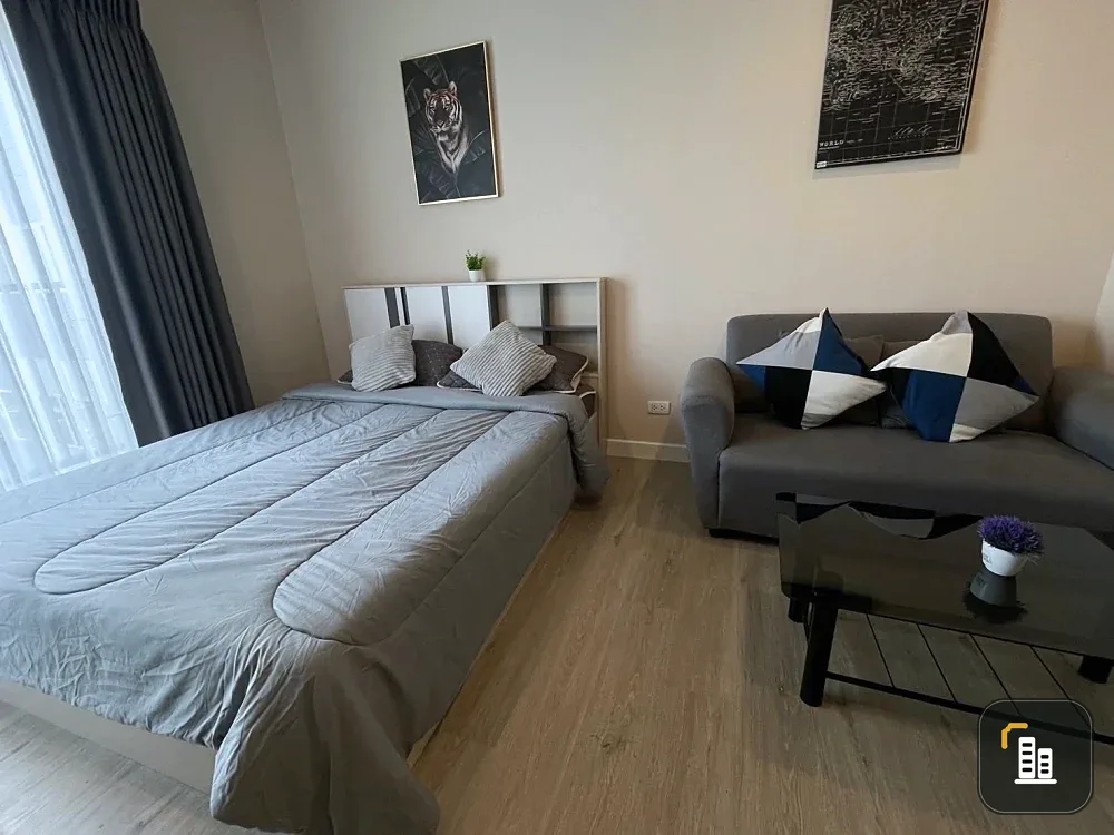 Metro Sky Wutthakat for rent, high floor, fully furnished + complete electrical appliances, hurry and reserve now!