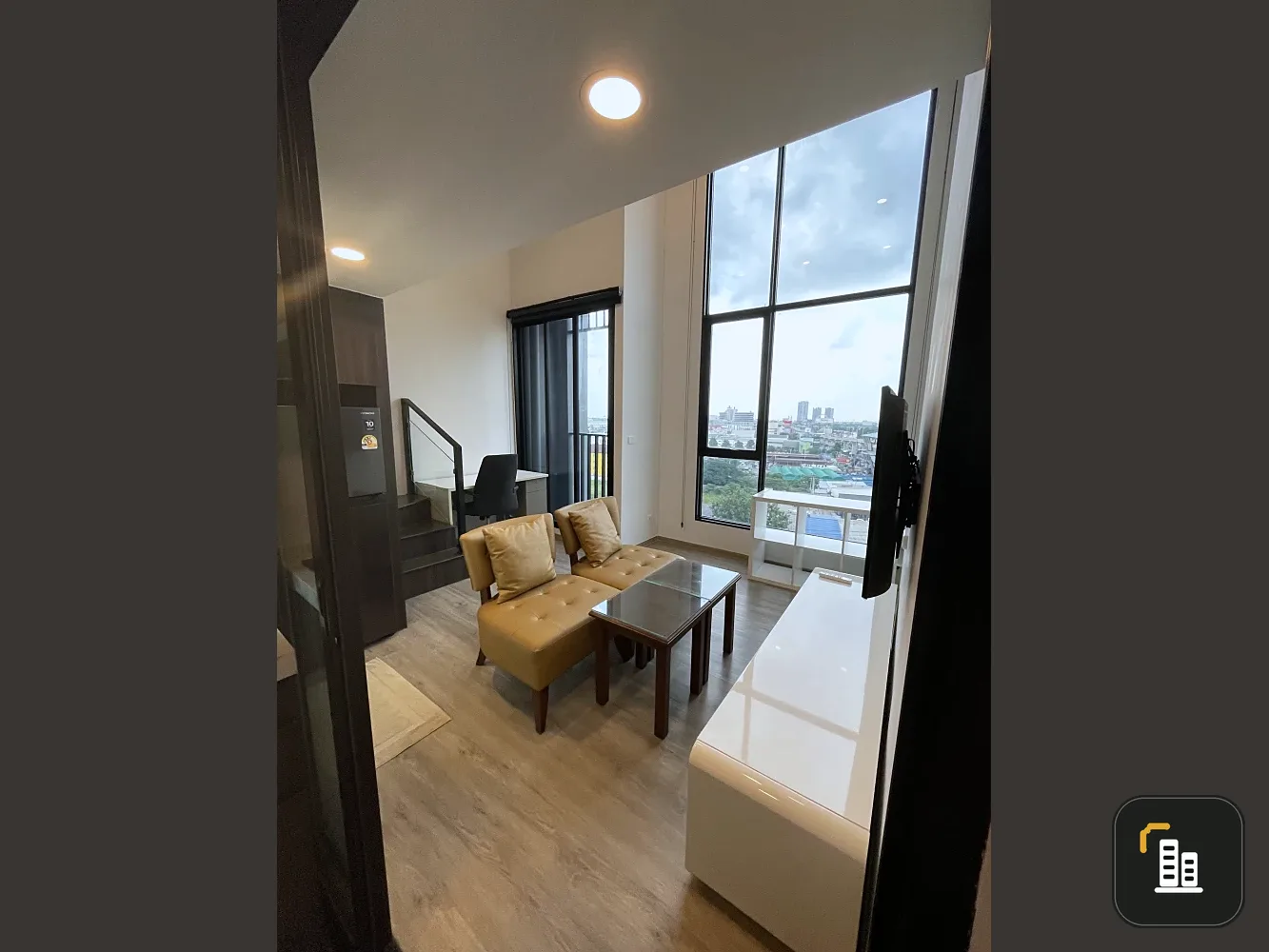 For rent: The Origin Plug & Play Ramintra, a lovely room with high, airy ceilings and a beautiful, unblocked view. Reserve now!