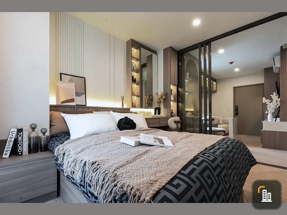 For sale: Aspire Ratchayothin, corner room, far from elevator, garbage room, fire escape, built-in stairs throughout the room, Japandi style, must buy
