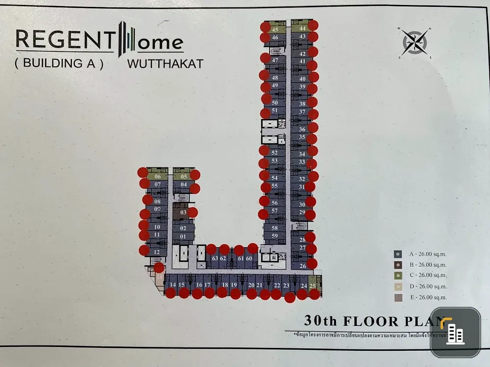 For sale: Regent Home Wutthakat, high floor, ready to move in, reserve now!