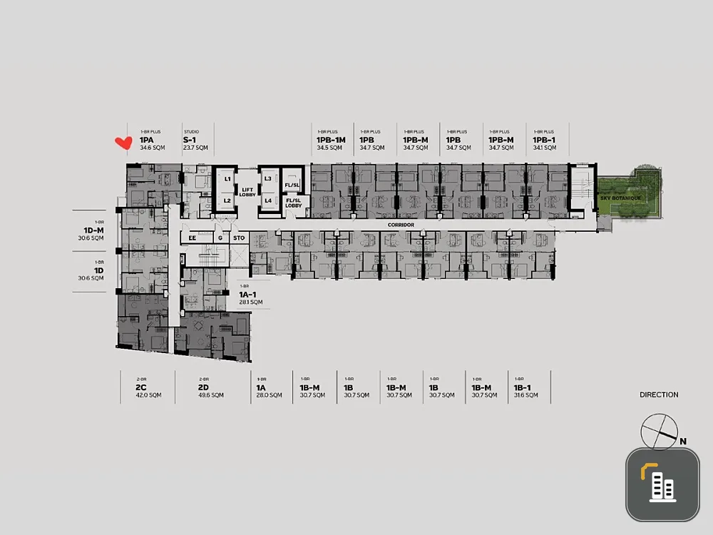 Down payment sale for Metris District Ladprao, 29th floor, good project, complete common areas, interested, reserve now.