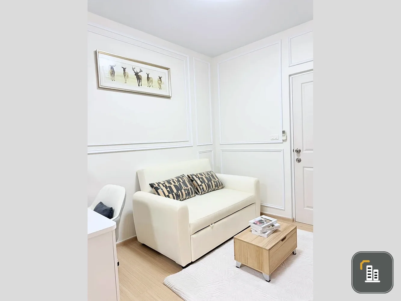 Plum Condo Samakkhi for sale, 5th floor, beautiful room, fully furnished, nice to live in. If interested, hurry and reserve now.