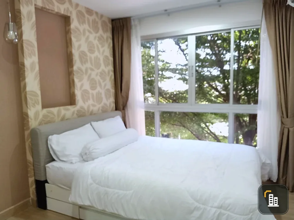 For sale: Natureza Art, North Pattaya, 3rd floor, garden view, wallpapered throughout, fully furnished, clean, quiet, suitable for living.