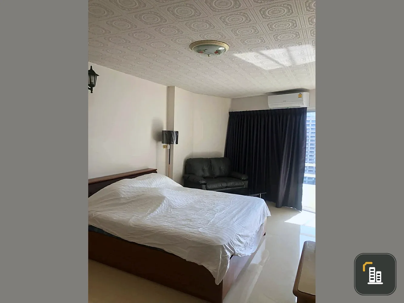 For rent, Jomtien Sea View Condominium 1, sea view, complete electrical appliances, convenient transportation, can't you afford to reserve it?