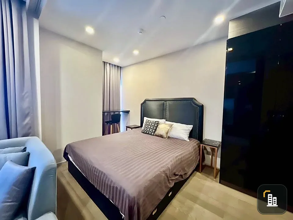 Ashton Asoke for rent, 1 bedroom, 1 bathroom, beautifully decorated, with a cool theme, plenty of usable space, good location, reserve now!