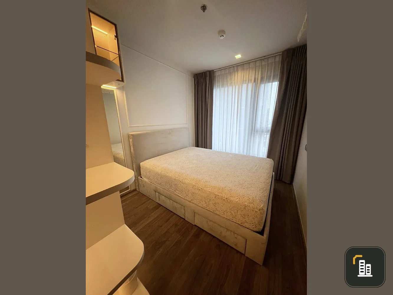Condo for rent: Life Ladprao Valley, corner room, beautiful corner, very private, fully furnished and equipped with appliances, ready to move in.