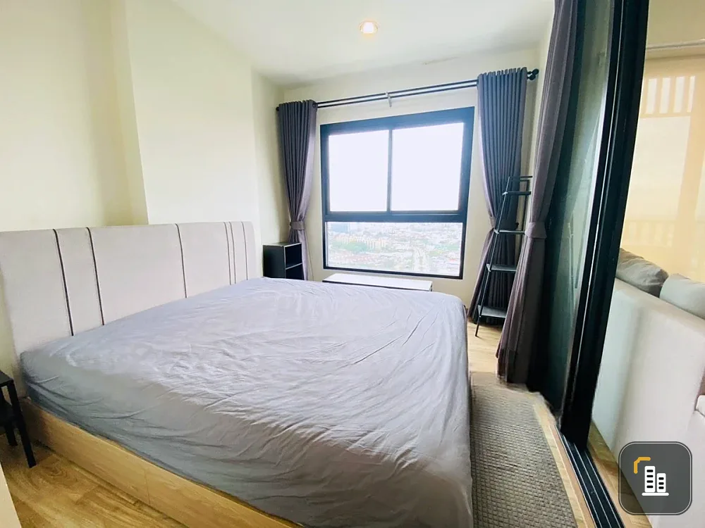 For rent: Niche Mono Charoen Nakorn, a comfortable room with complete furniture and amenities. View of the Chao Phraya River. Reserve now!
