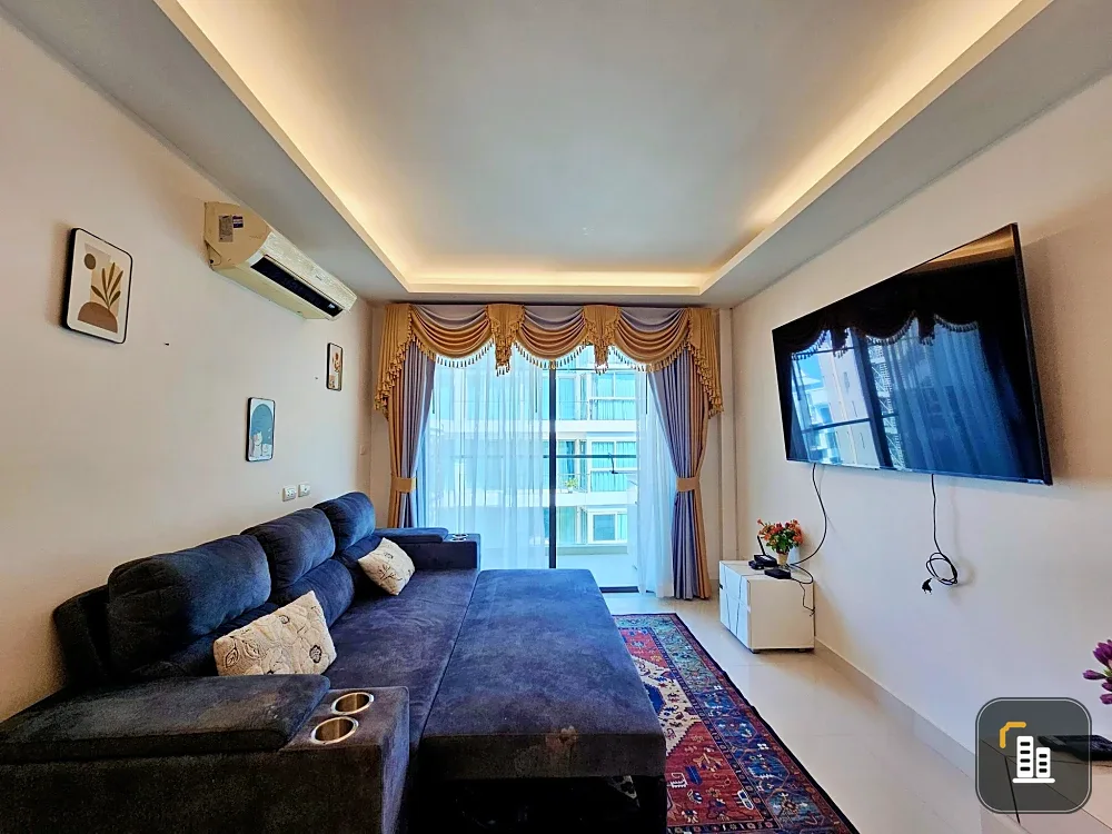 Club Royal Wongamat (North Pattaya) for rent, 7th floor, Sanctuary of Truth view, 2 bedrooms, 2 bathrooms, first come first served.
