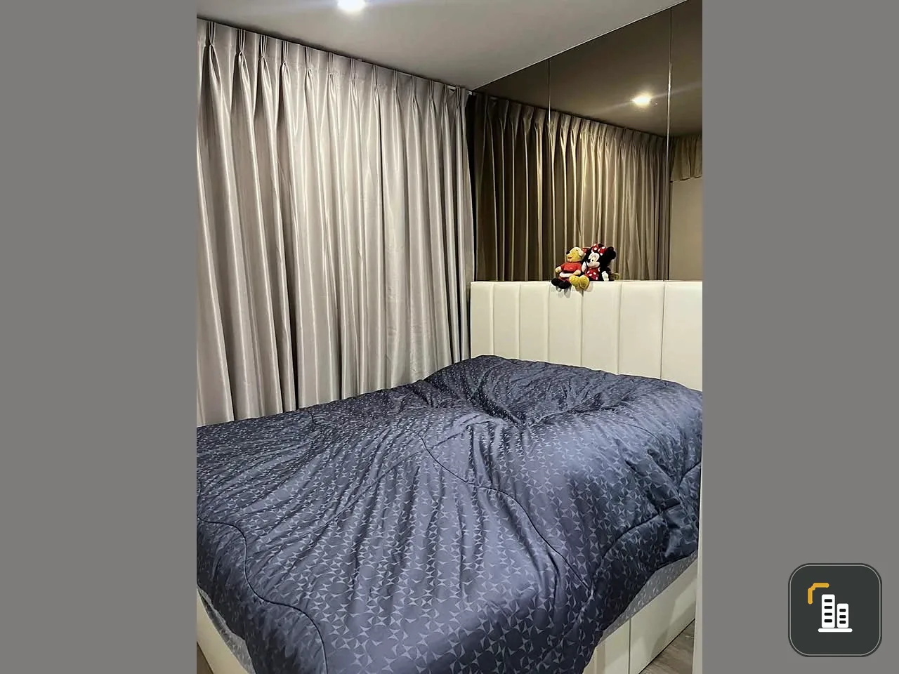 For sale rent: Blue Phahonyothin 35, a lovely room, good location, built-in headboard, fully furnished. Hurry and reserve now!