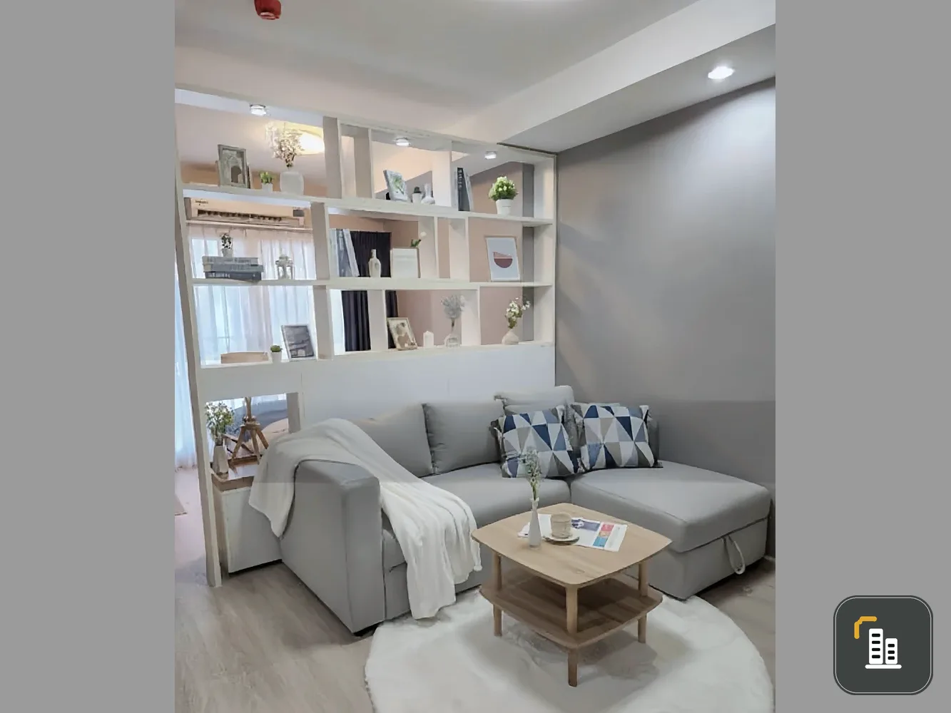For sale: The Log 3 Sukhumvit 101/1, beautifully decorated room, 7th floor, good location, fully furnished, reserve now!
