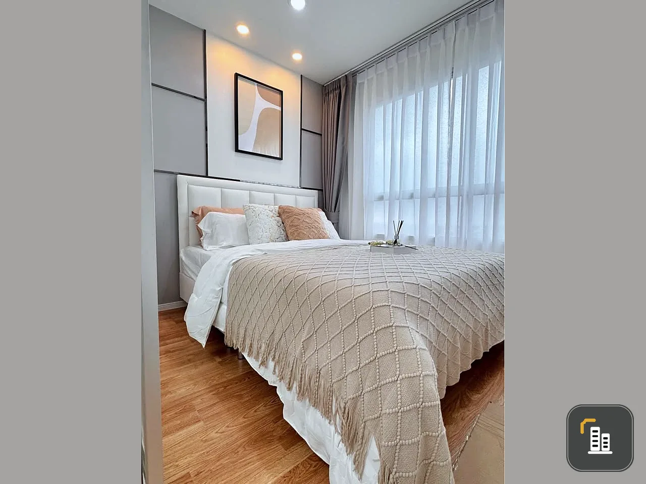 For sale: Lumpini Park Nawamin-Si Burapha, beautifully decorated room with a stunning theme, fully furnished, open view, no blocking, reserve now!