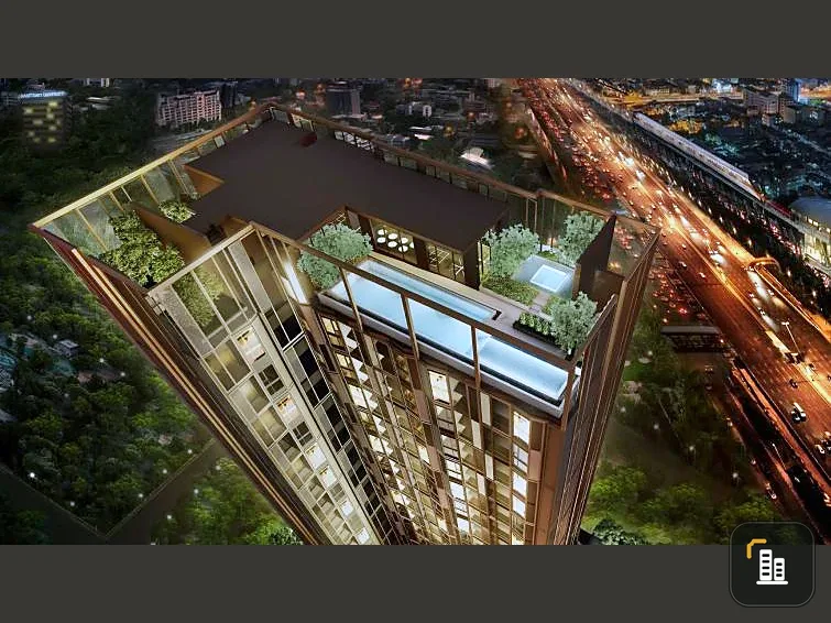 Selling down payment for Landmark at Kasetsart TSH Station, Flexi room, high ceiling, very airy, great price, buy now!
