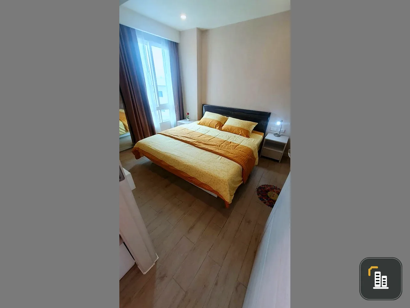 For rent or sale: Seven Seas Condo Resort Jomtien Pattaya, Building A, 5th floor, corner room, has a large balcony, ready to reserve now.