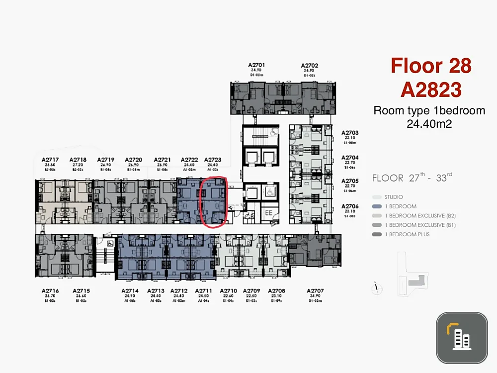 Selling down payment for Modiz Avantgarde, very high floor unit, beautiful high view, Thammasat University view. If you don't reserve, you'll really m