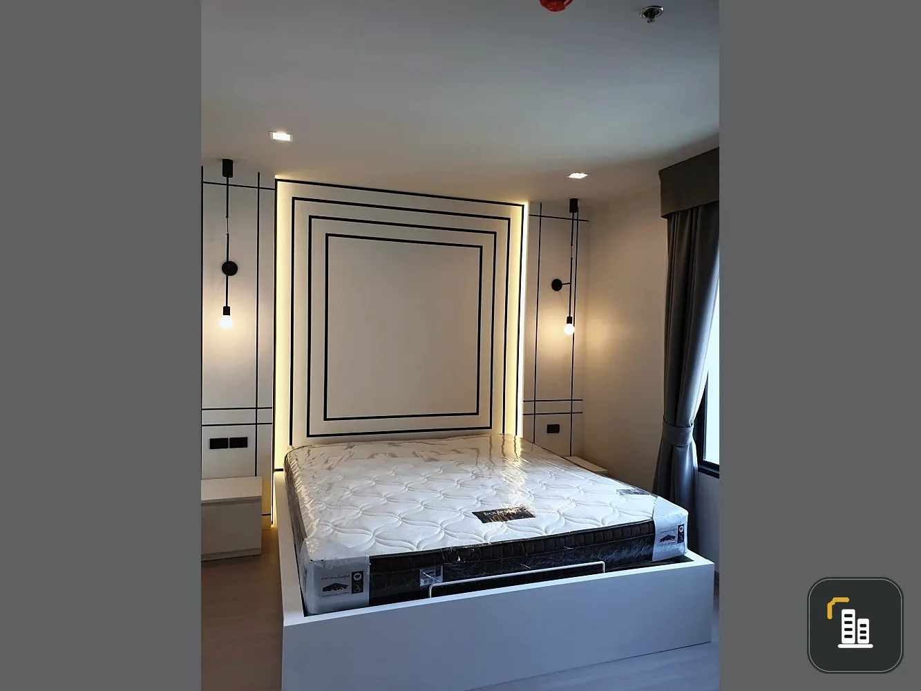 For rent: Life Ladprao Valley, high floor unit, fully furnished and ready to move in. Book now!