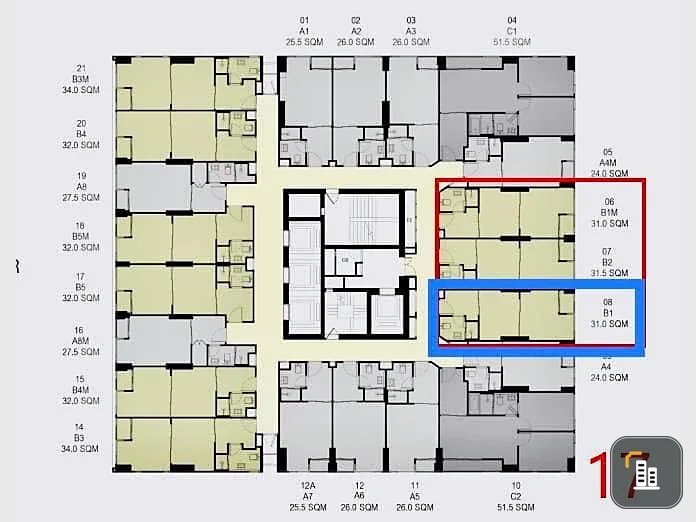 Selling pre-sale units at Culture Thonglor, Ekkamai-facing view with no obstructing buildings. Located in a prime location. Book now to secure your un