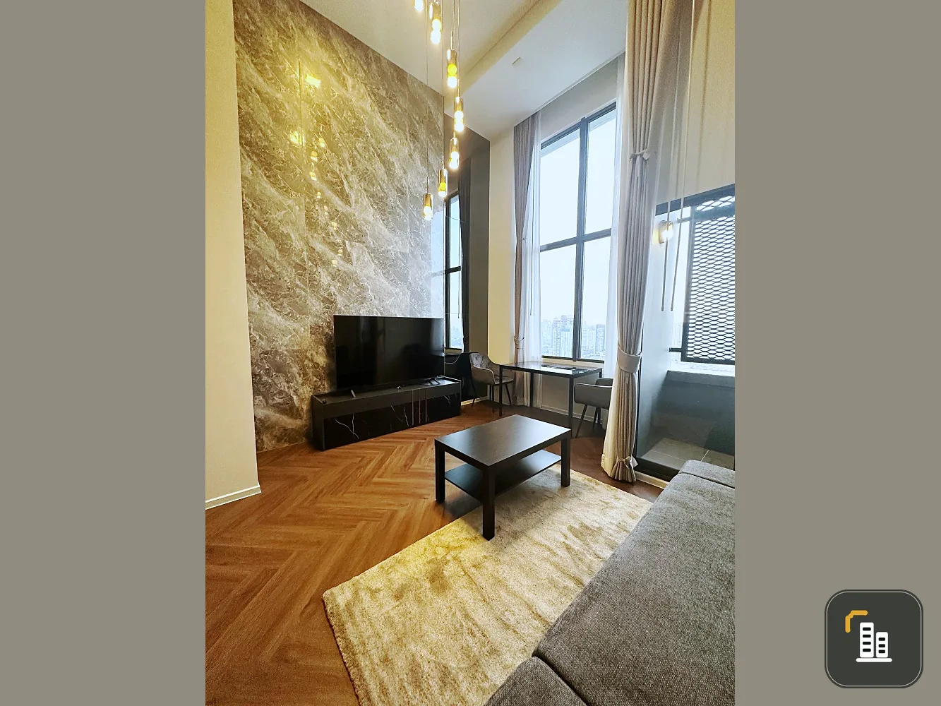 Condo for rent, Siamese Sukhumvit 48, Double Volume unit, fully furnished, 19th floor, beautiful view, floor-to-ceiling windows. Book now, don't wait!