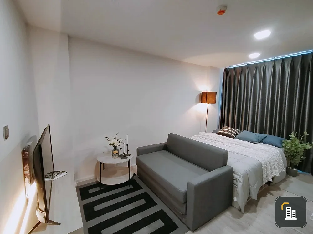 For sale or rent: Atmoz Tropicana Bangna studio room, fully furnished, great price. Book now, don't miss out!