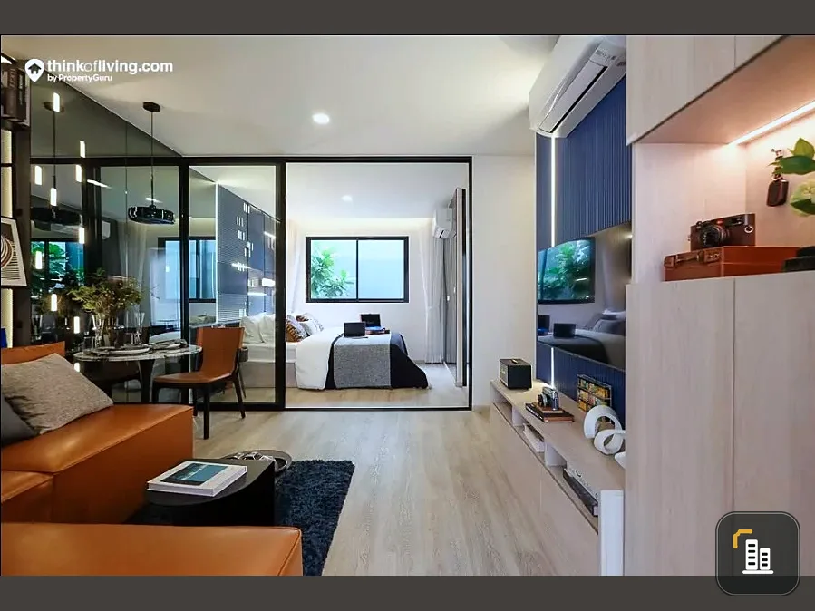 Selling down payment for The Origin Setthabut Station, Building B, 5th floor. Fully fitted with built-in furniture throughout the unit. Book now!