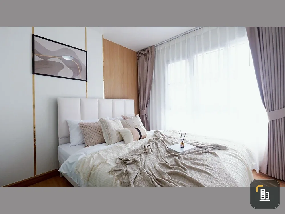 For sale: Den Vibhavadi, 6th floor, Building B. Unobstructed view. Beautifully decorated and fully functional. Book now!