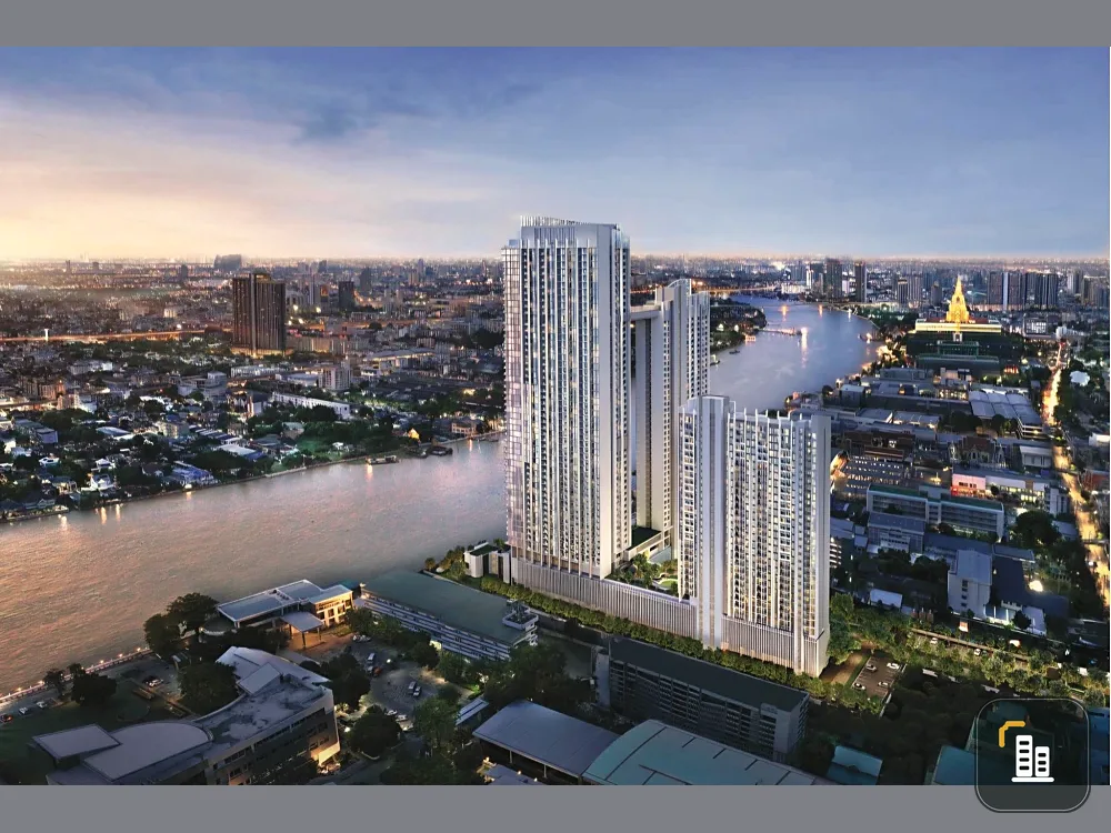 Selling down payment for Wan Vayla Na Chaopraya, 25th floor. River view, garden view, swimming pool view. Book now!