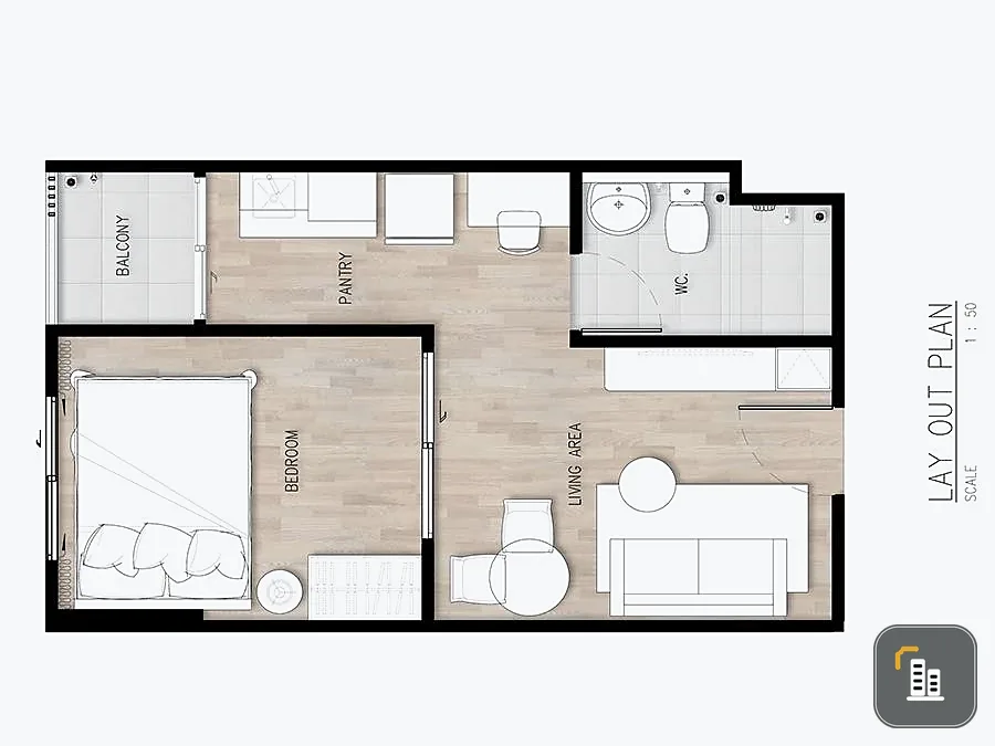 Selling down payment for Hi Sukhumvit - Bangchak Station, Building A, 7th floor. Excellent floor plan available. Book now!