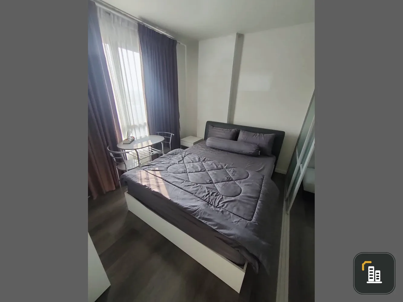 For sale or rent: D Condo Campus Resort Bangsaen, Building A, 8th floor. Fully furnished, ready to move in.