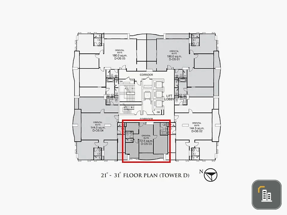 For sale or rent: Supalai Oriental Sukhumvit 39, unfurnished unit with spacious living area and unobstructed view. Book now!