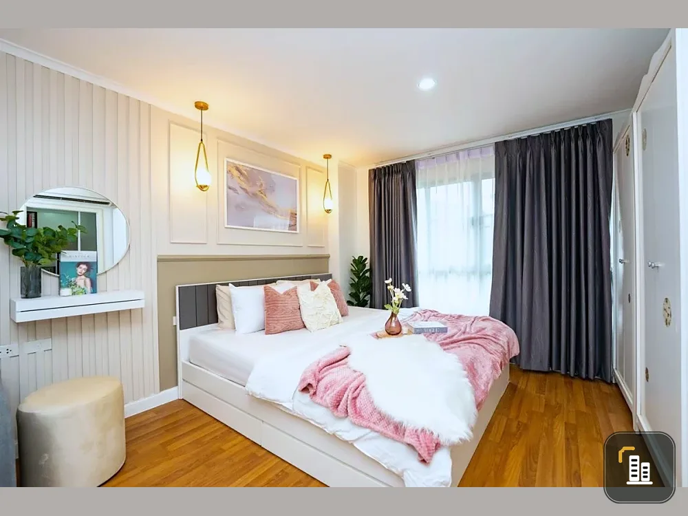 Selling Lumpini Place Rama VIII, 1st floor, garden view, beautiful room, fully furnished and ready to move in. Book now!