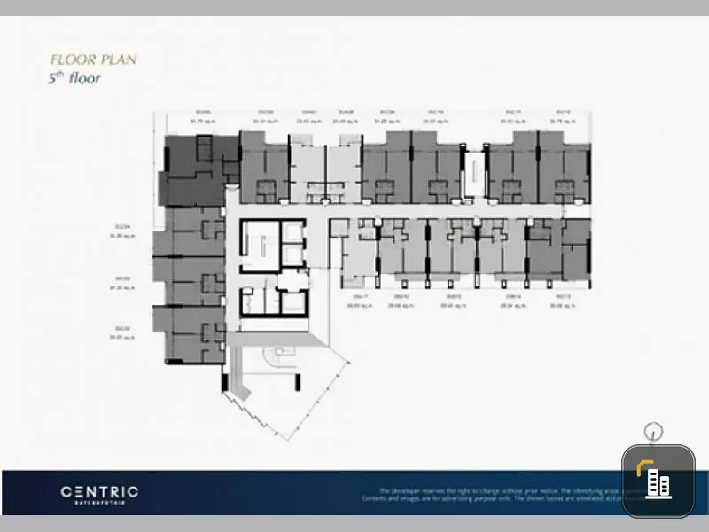 Hurry up. Centric Ratchayothin condo for sale, 5th floor, furniture + electrical appliances, ready to move in.