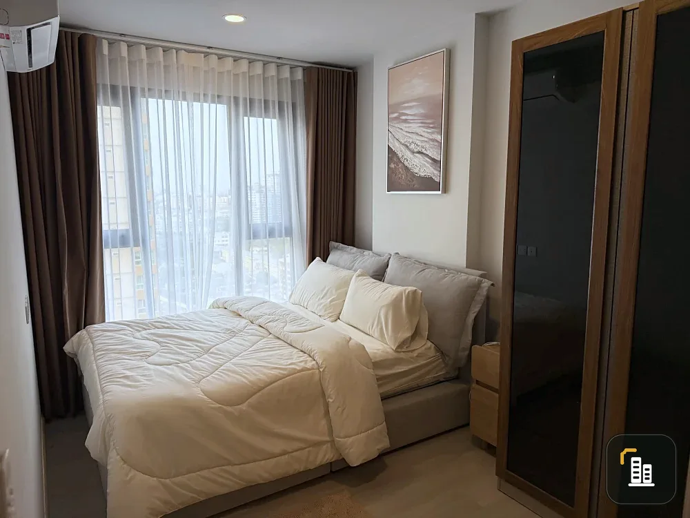 Condo for rent at Asspire Onnut Station. Ready to move in, 19th floor with high floor view. Fully furnished. Book now, don't wait!