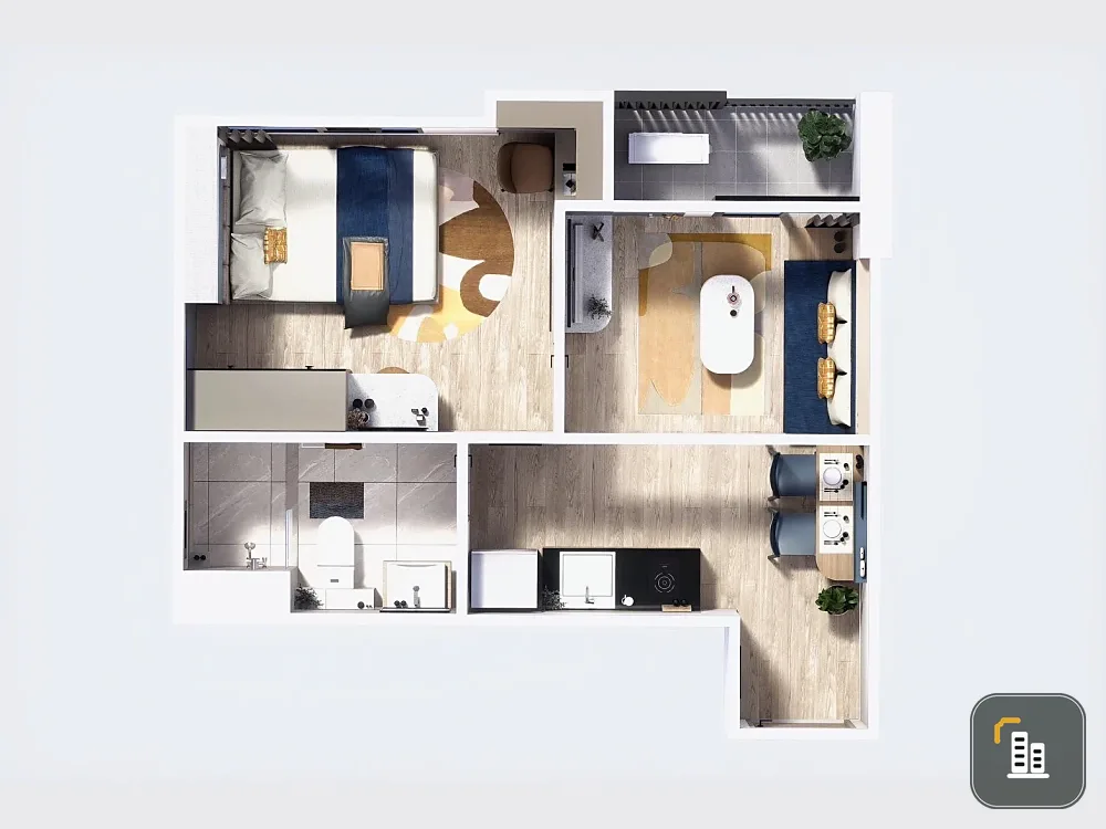 Selling a Brix Pracha Uthit condo unit. The floor plan is well-defined, and includes freebies from the developer. Grab it while you can!