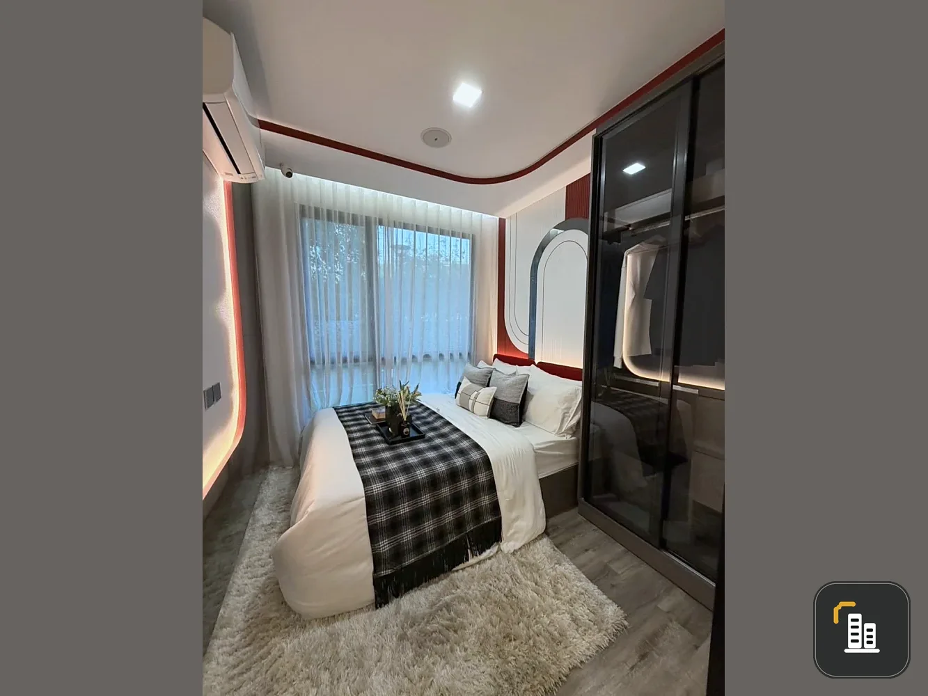 For sale or rent: Modiz Vault Kaset Sripatum, 14th floor, high ceilings, spacious and airy. Don't miss this great opportunity!