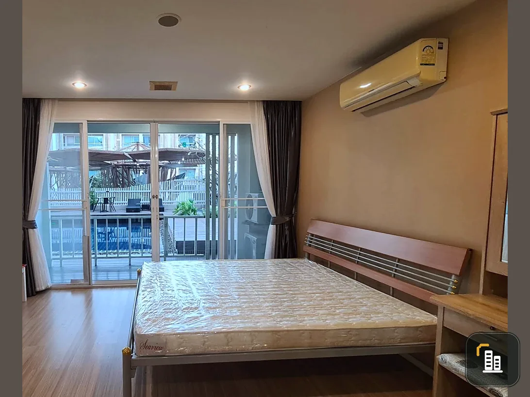 V Condo Salaya for rent. Corner unit offering privacy. Fully furnished. Just bring your bags and move in!