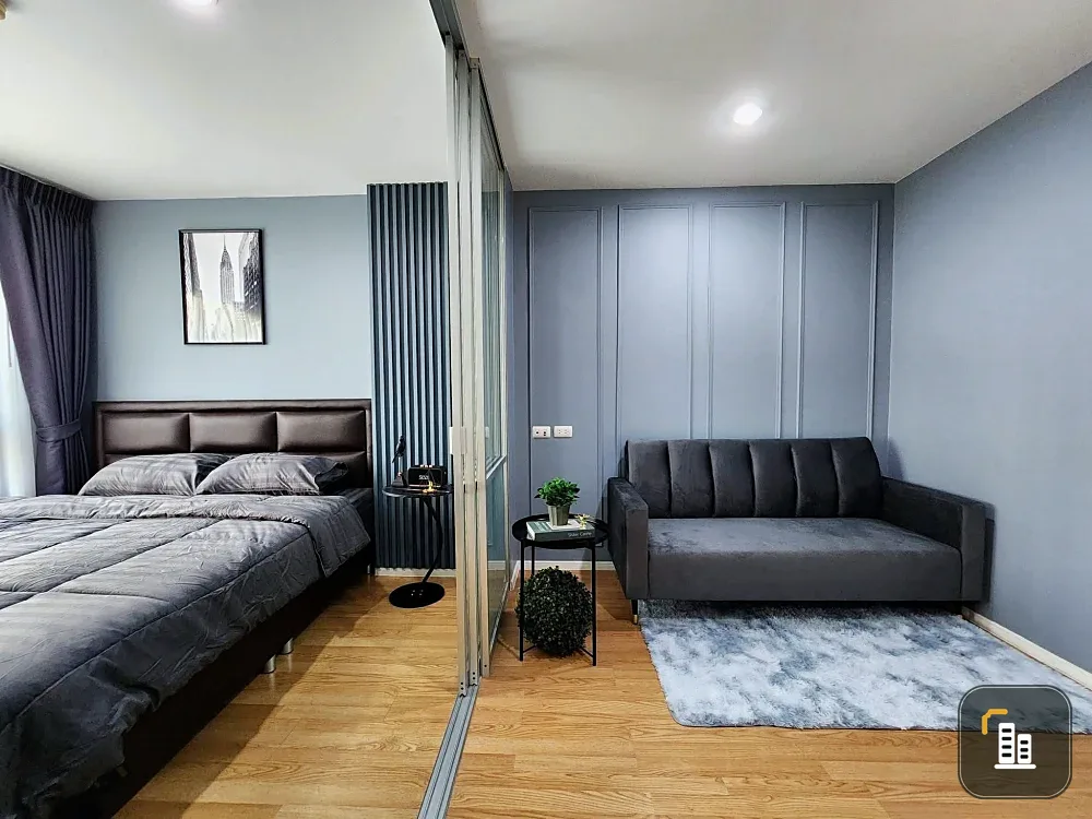 Selling Lumpini Ville Onnut 46, 1 bedroom, 1 bathroom. The interior is decorated in a coordinated style and comes fully furnished. Don't miss out!