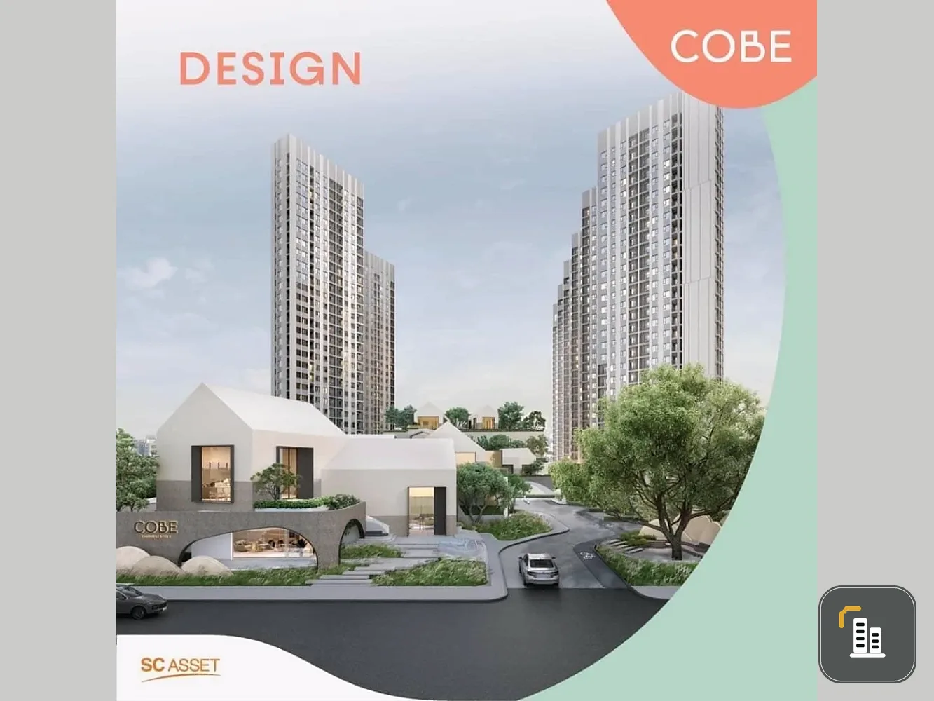 Selling down payment for COBE Ratchada Rama 9. A lovely unit on the 4th floor in a great location with an unobstructed view. Book now!