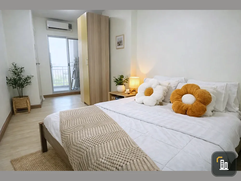 Selling Supalai Park Ratchayothin condo. Minimalist design, fully furnished, high floor, unobstructed city view. Book now, don't miss out!+++