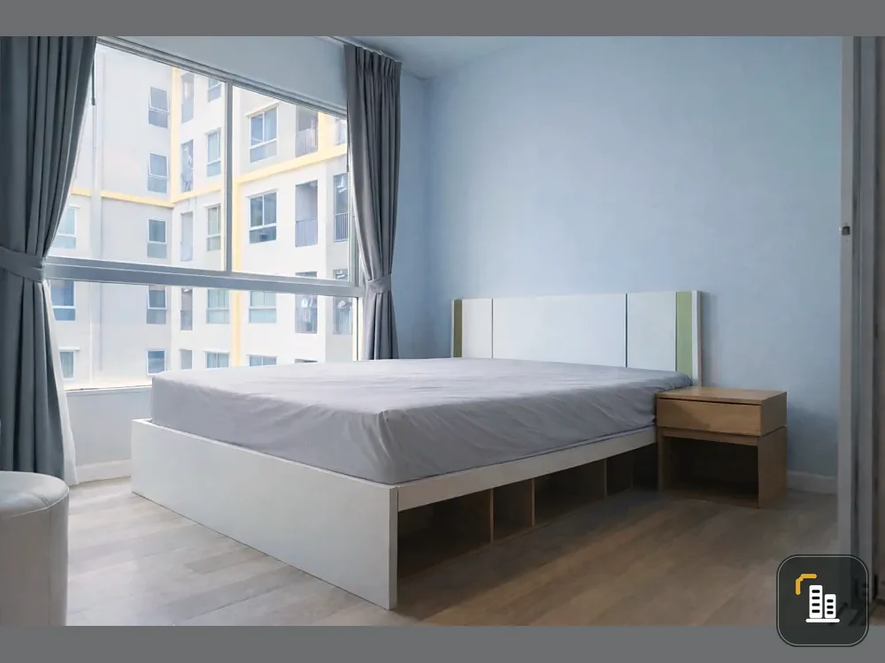 Plum Condo Laemchabang for sale: 1 bedroom, 1 bathroom, fully furnished, pool view, convenient location. Book now!
