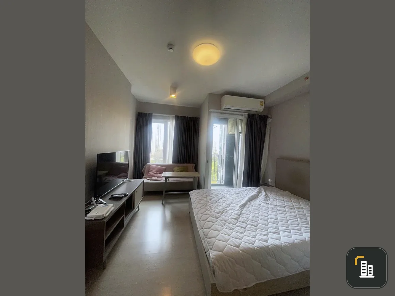 Condo for sale: Chapter One Eco Ratchada–Huai Khwang, high floor unit, fully furnished, beautiful view, good ventilation. Book now!