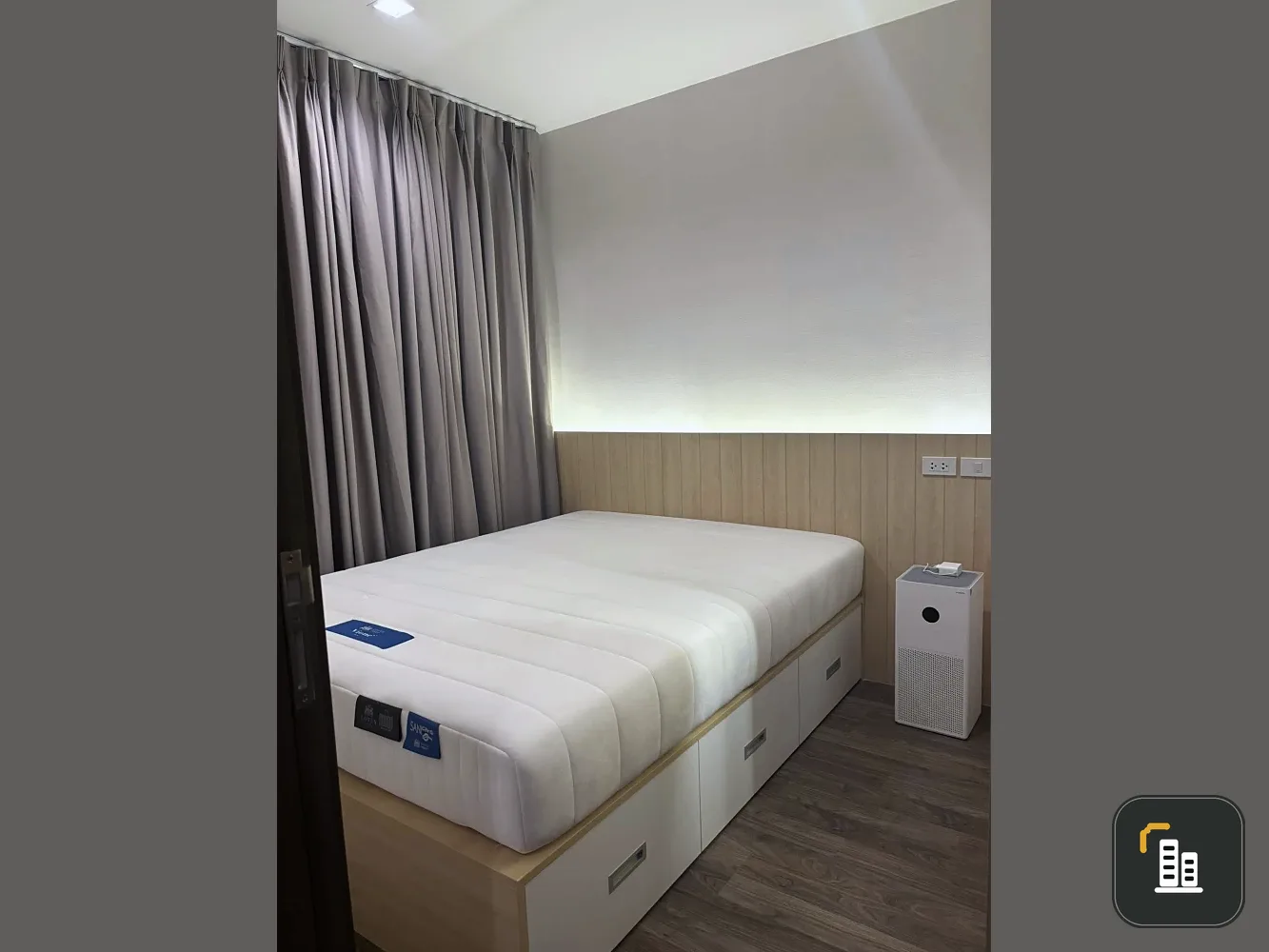 For rent: Life Ladprao Valley, 21st floor unit. Spacious living area, fully furnished and equipped with appliances. Don't miss out!